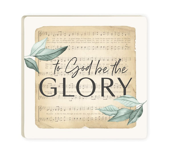 Coaster-Vintage Praise-To God Be The Glory (4 x 4) (Pack Of 6) (Pkg-6)