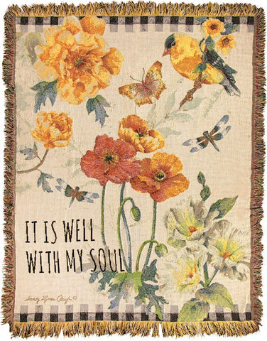 Throw-It Is Well/Sunshine Garden-Tapestry (50" x 60")