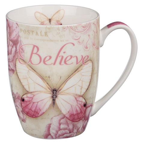 Mug-Butterfly Blessings/Believe w/Gift Box
