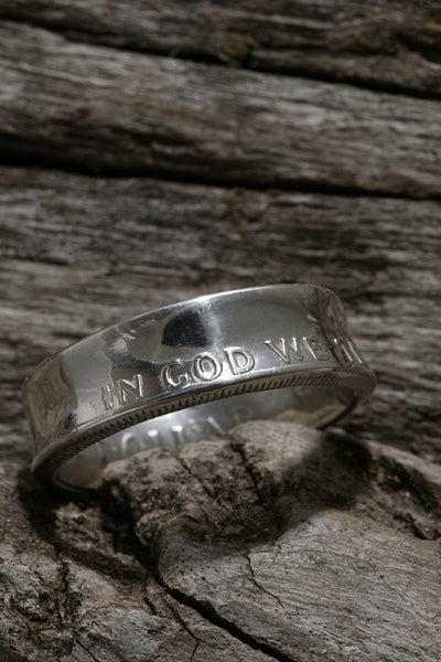 Franklin Silver Half Dollar Ring