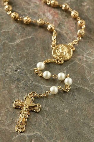 Pearl Filigree Rosary