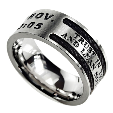 Cable Ring-Trust-Proverbs 3:5