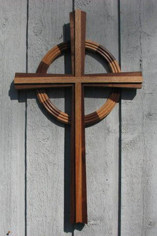 Celtic Hardwood Disciple Cross Choice of sizes 2.5' or 5'
