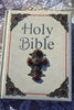 NCV Catholic Family Bible-St Joseph Large Print Ivory with Brass Stampings and Red Stones