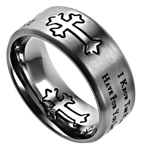Neo Ring Silver I Know the Plans-Jeremiah 29:11