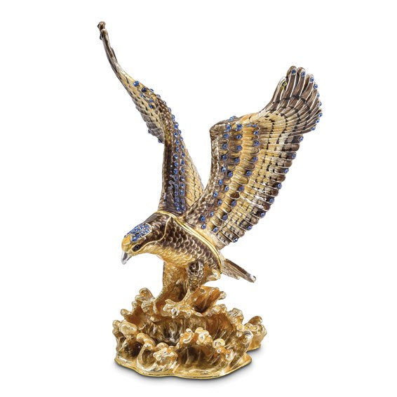 Trinket Box "Valiant" Golden Eagle Hinged