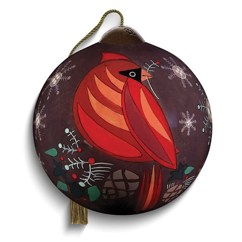 Seasons Greetings Cardinal Ornament