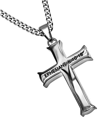 Men's Iron Cross "Armor of God" Ephesians 6:10-18