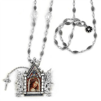 Gates of Heaven Necklace and Devotional Reliquary Silver