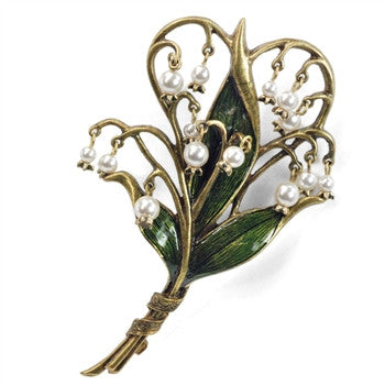 Lily of the Valley Brooch Pin