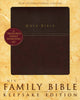 Family Holy Bible Keepsake Edition Large Print-Burgundy-NIV