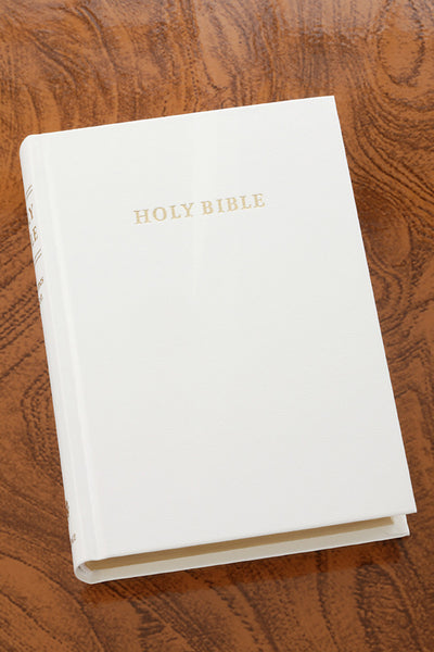 KJV Hardcover Compact Special Occasion Bible-White