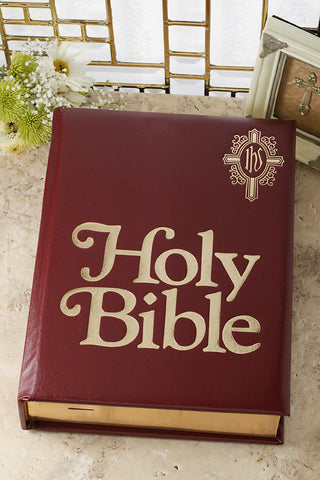 NCB Family Bible Large Print Edition-Burgundy