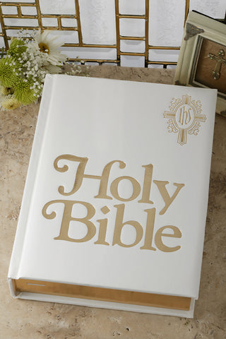 NCB Family Bible Large Print Edition-White