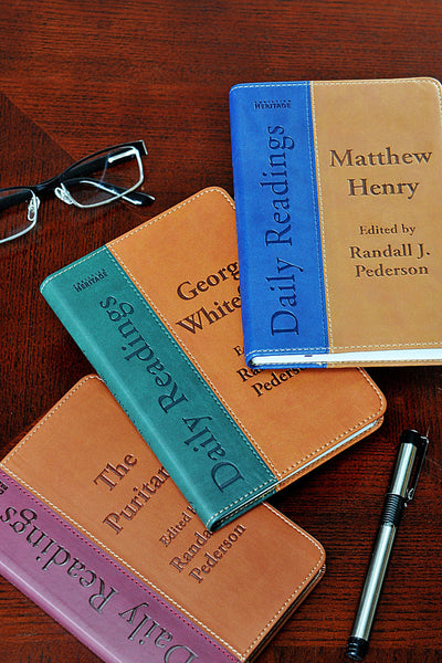 Matthew Henry's Daily Readings (blue book-on right of image)