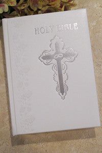 ~~~~~~~~NABRE Catholic Family Bible Wedding Edition, White Bonded Leather