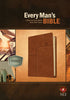 NLT Every Man's Bible-Deluxe Messenger Edition Burnt Khaki