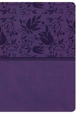 KJV Super Giant Print Reference Bible-Purple LeatherTouch