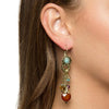 Tuquoise & Goldstone Gem Flutter Earrings