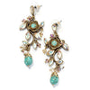 Turquoise D'Vine Clip Earrings