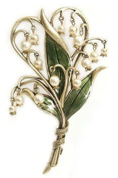 Lily of the Valley Brooch Pin