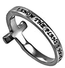 Sideways Cross Ring I Know the Plans Jeremiah 29:11