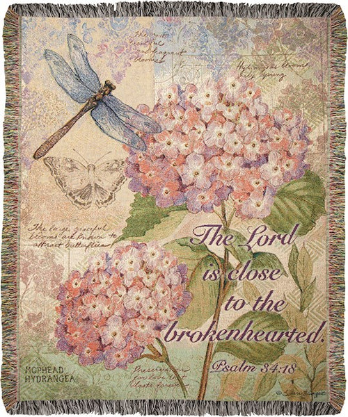 Throw-Field Guide/The Lord Is Close To The Brokenhearted Tapestry (50" x 60")
