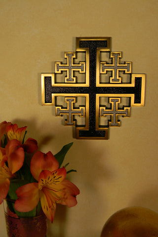 Bronze Jerusalem Cross