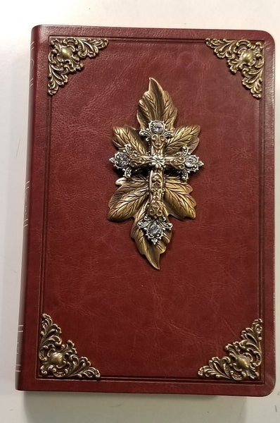 NKJV Walk in The Woods Large Print Jeweled Bible - Brown - Limited Quantities Available
