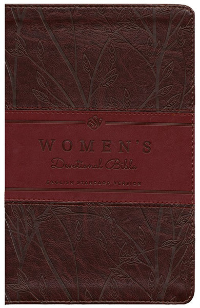 ESV Women's Devotional Bible, TruTone, Deep Burgundy Brown with Birch Design---- Limited Quantities available