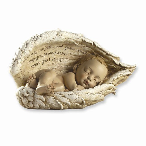 Joseph's Studio Guardian Angel Baby Figurine