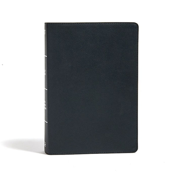 KJV Super Giant-Print Reference Bible--genuine leather, black