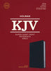 KJV Super Giant-Print Reference Bible--genuine leather, black