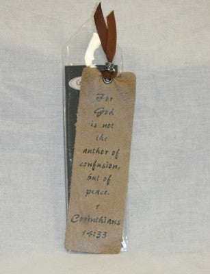 Leather Scripture Bookmarks 1 Corinthians 14:3