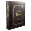 KJV Large Print Family Bible-Brown LuxLeather Hardcover