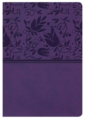 KJV Large Print Personal Size Reference Bible Purple LeatherTouch