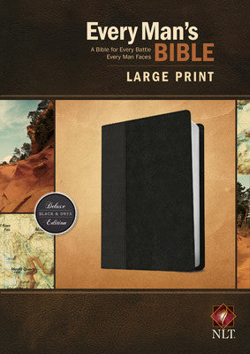 Every Man's Personalized Bible NLT, Large Print, TuTone Black