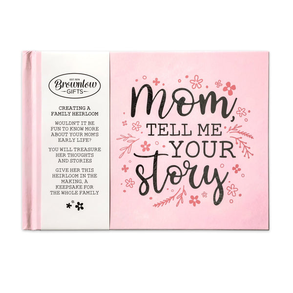 Mom, Tell Me Your Story Heirloom Memory Book - Pink