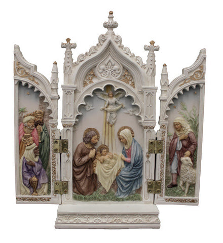 Nativity Triptych White