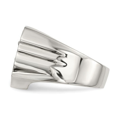 Sterling Silver Men's Saint Michael Ring
